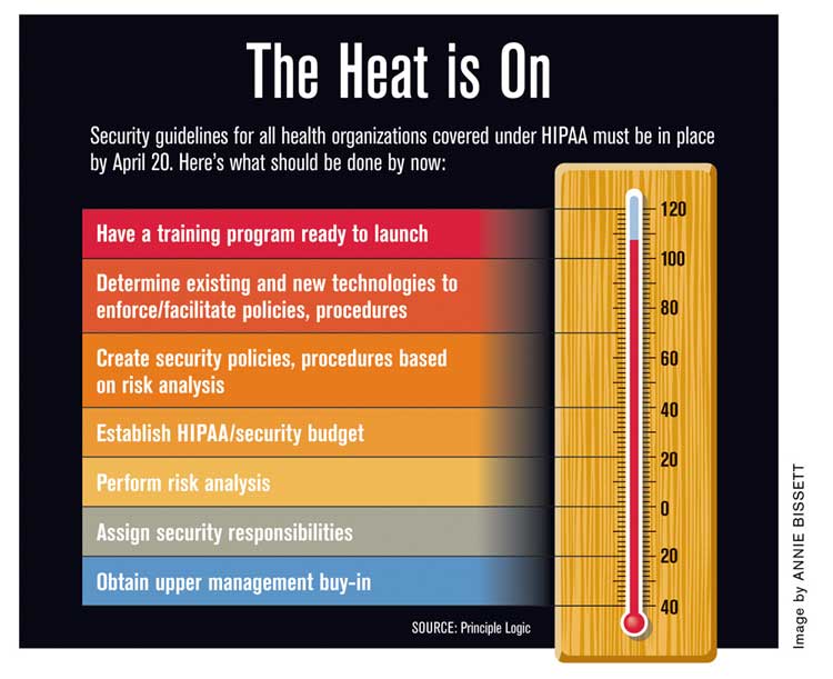 HIPAA security guidelines at a glance
